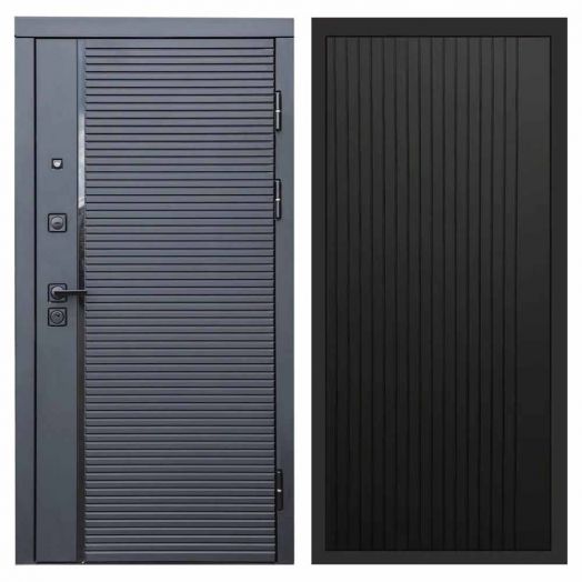 Входная дверь Termo-door Black Line - FLAT Черный кварц