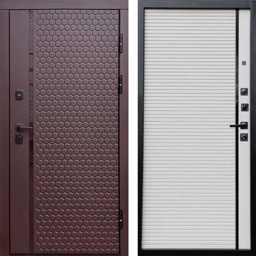Входная дверь Termo-door Simple Шоколад - Porte white