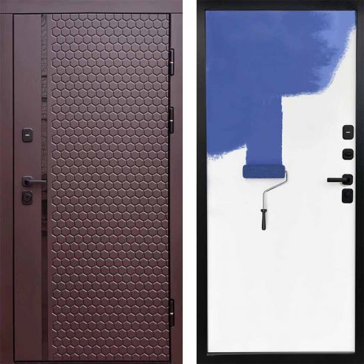 Входная дверь Termo-door Simple Шоколад - Грунт под покраску