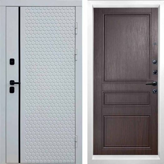 Входная дверь Termo-door Simple White - Класскика Венге