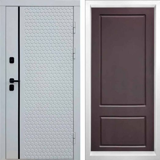 Входная дверь Termo-door Simple White - Марсель Шоколад