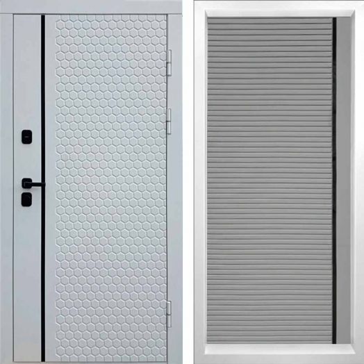 Входная дверь Termo-door Simple White - Porte Грей софт