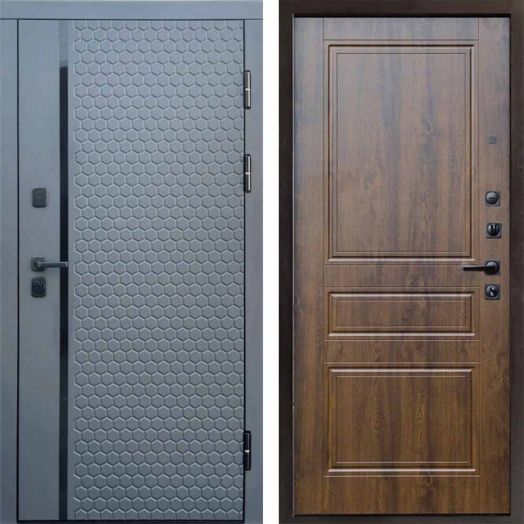 Входная дверь Termo-door Simple Графит - Классика Дуб