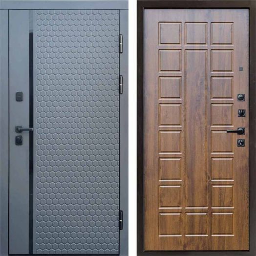 Входная дверь Termo-door Simple Графит - Престиж Дуб