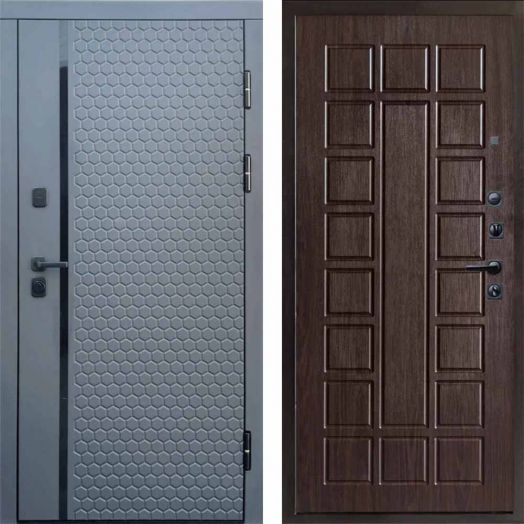 Входная дверь Termo-door Simple Графит - Престиж Венге