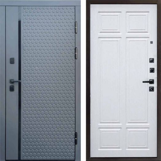 Входная дверь Termo-door Simple Графит - Лиственница премиум