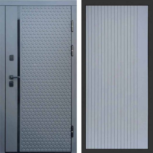 Входная дверь Termo-door Simple Графит - FLAT Грей софт