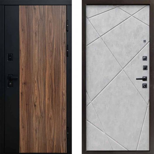 Входная дверь Termo-door Флэш - Лучи Бетон светлый