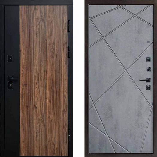 Входная дверь Termo-door Флэш - Лучи Бетон темный