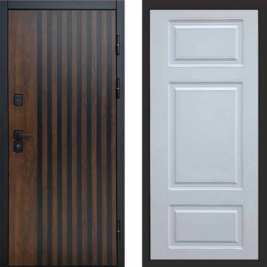 Входная дверь Termo-door Кантри - Лион Белый софт