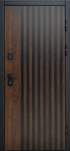 Входная дверь Termo-door Кантри - FLAT Черный кварц