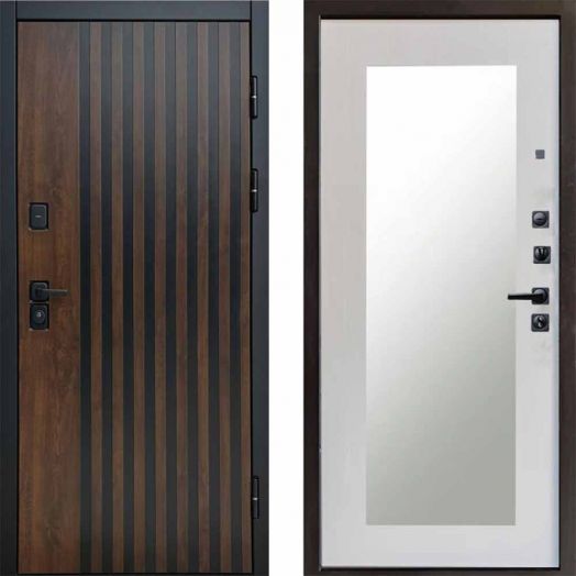 Входная дверь Termo-door Кантри - Зеркало триумф Лиственница