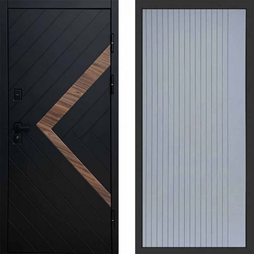 Входная дверь Termo-door Плэй - FLAT Грей софт