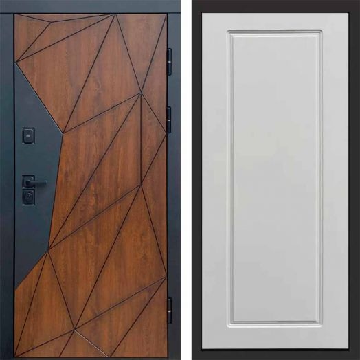 Входная дверь Termo-door Геометрия - Гранд Белый софт
