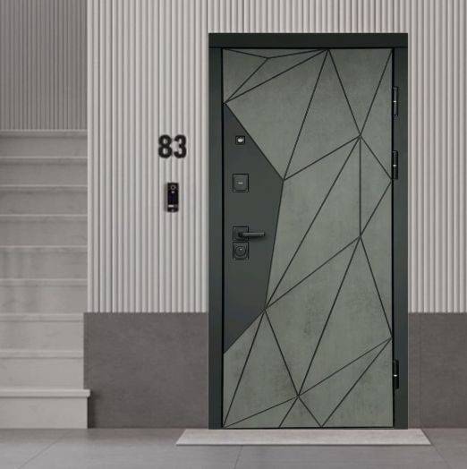 Входная дверь Termo-door Геометрия Бетон - Престиж Дуб