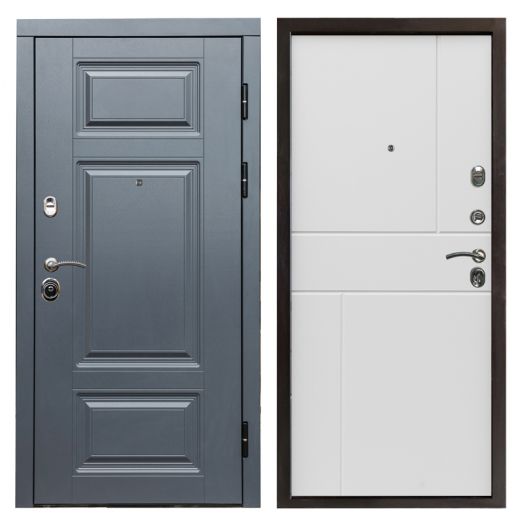 Входная дверь Termo-door Премиум Грей - Горизонт Белый