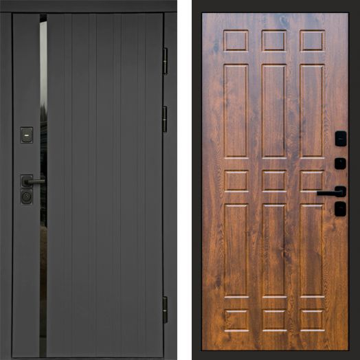 Входная дверь Termo-door Роял Графит - Спарта Дуб