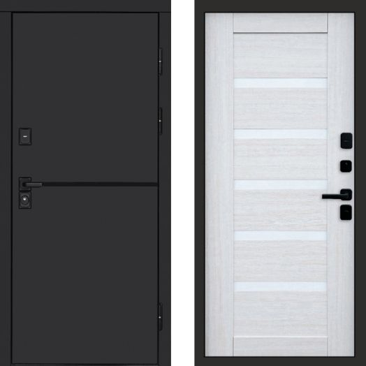 Входная дверь Termo-door Тренд Black - Царга Лиственница