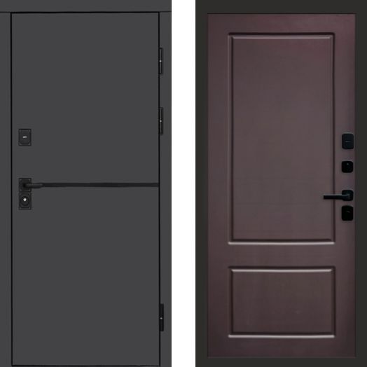 Входная дверь Termo-door Тренд Графит - Марсель Шоколад