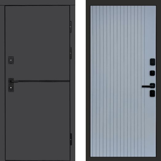 Входная дверь Termo-door Тренд Графит - FLAT Грей софт