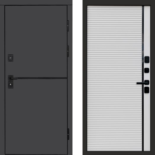 Входная дверь Termo-door Тренд Графит - Porte white