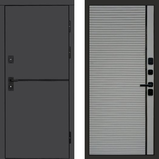 Входная дверь Termo-door Тренд Графит - Porte Грей софт
