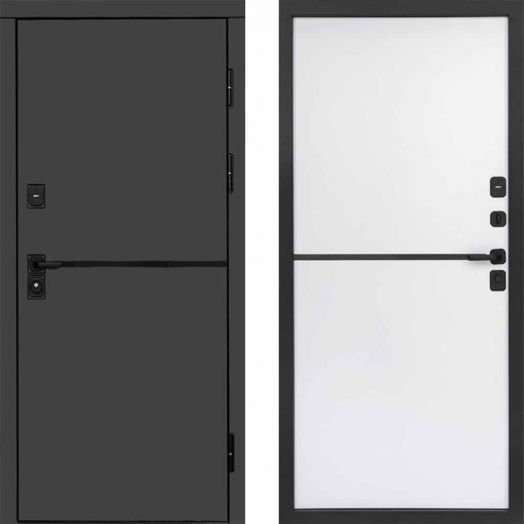 Входная дверь Termo-door Тренд Графит - Нео White
