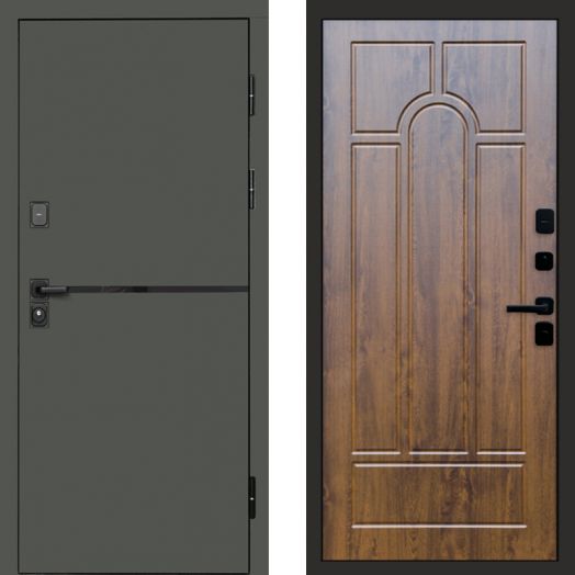 Входная дверь Termo-door Тренд Грин - Арка Дуб