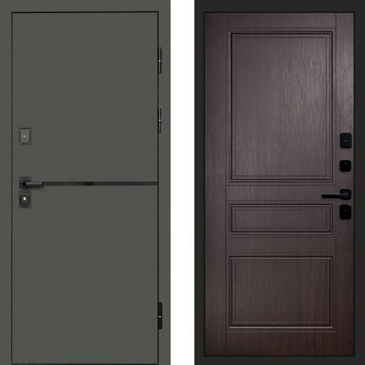 Входная дверь Termo-door Тренд Грин - Класскика Венге