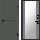 Входная дверь Termo-door Тренд Грин - Зеркало Грей софт