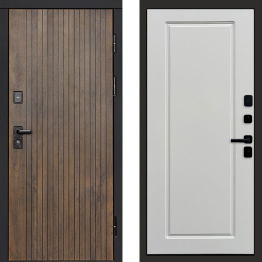 Входная дверь Termo-door Твист Ультра - Гранд Белый софт