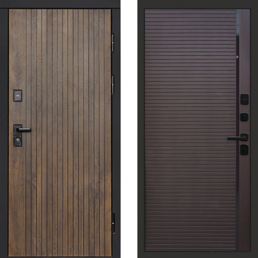 Входная дверь Termo-door Твист Ультра - Porte Шоколад