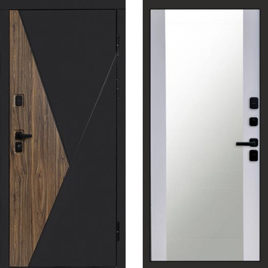 Входная дверь Termo-door Матрикс Ультра - Зеркало Белый софт