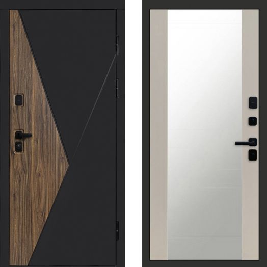 Входная дверь Termo-door Матрикс Ультра - Зеркало Слоновая кость
