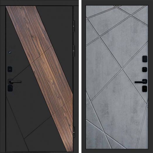 Входная дверь Termo-door Нова - Лучи Бетон темный