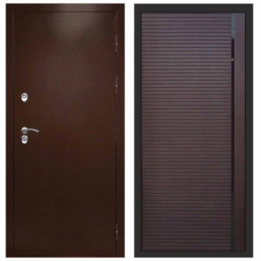 Входная дверь Termo-door Техно Медь - Porte Шоколад