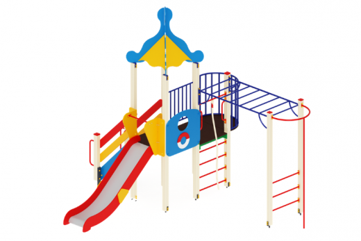 Детский игровой комплекс Морской Горка 1500 4930х4800х4180