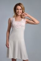 Ночная сорочка "МИЛАНА" [молочный/розовый]