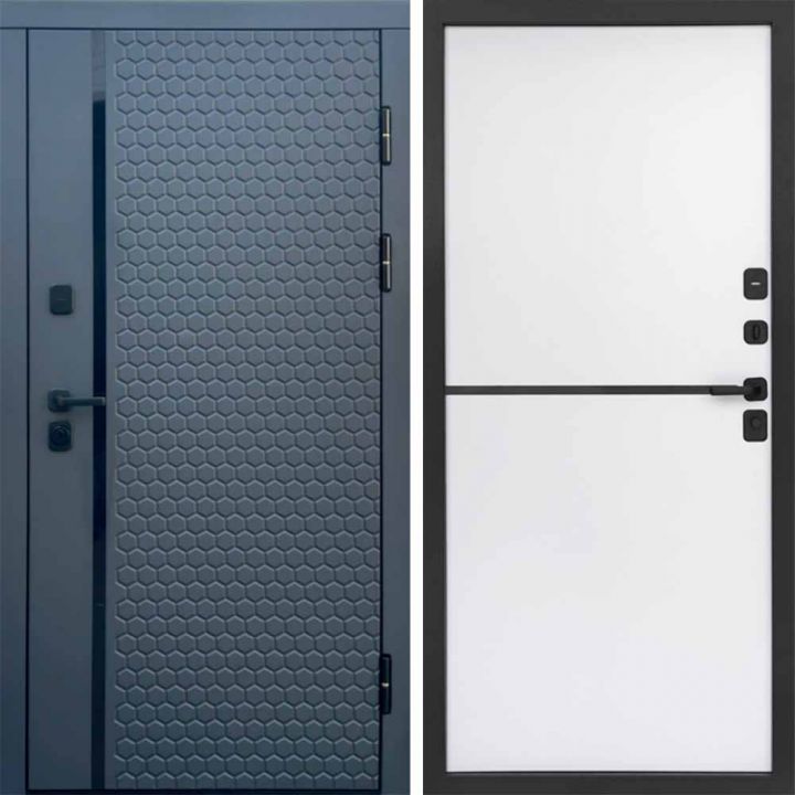 Входная дверь Termo-door Simple Графит - Нео White