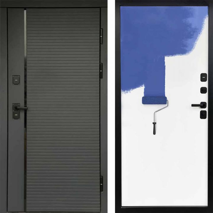 Входная дверь Termo-door Графит line - Грунт под покраску