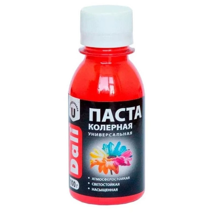 Паста колерная универсальная, ЗАО "НПП Рогнеда" розовая, 0.1кг.