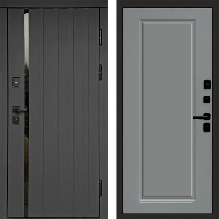 Входная дверь Termo-door Роял Графит - Гранд Грей софт