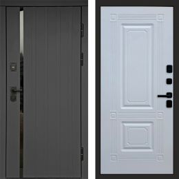Входная дверь Termo-door Роял Графит - Мадрид Белый софт