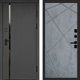 Входная дверь Termo-door Роял Графит - Лучи Бетон темный