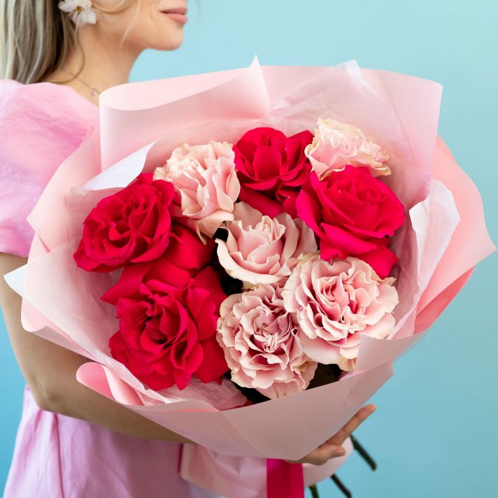 Французская роза микс от 5 шт