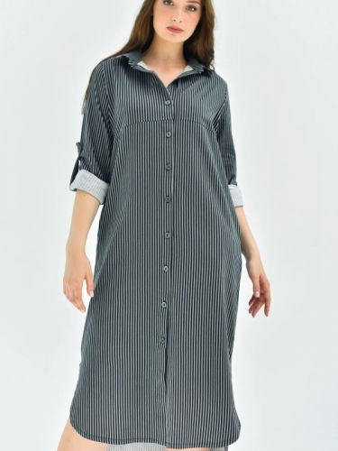 Платье женское "Морское" (графит)