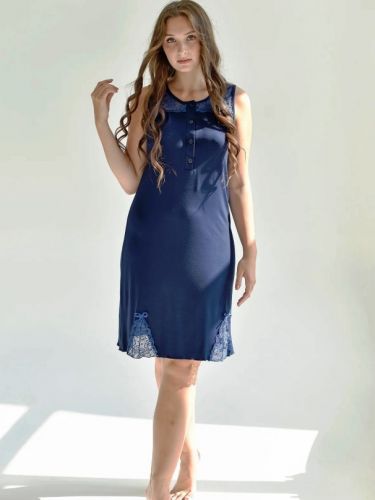 Сорочка ночная женская "Очарование" (синий)