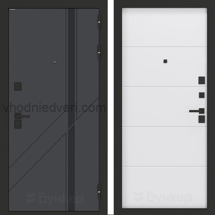 Входная дверь Бункер BN-12 - 13 Белый софт