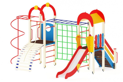 Детский игровой комплекс Рада (100) Горка 1200 5400х4370х3000