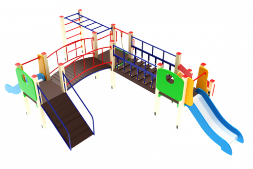 Детский игровой комплекс Карапуз Горка 750  5910х3830х1500